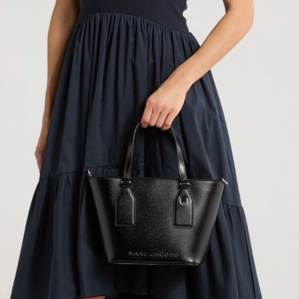 Marc Jacobs Trademarc Small Tote Satchel bag Black. NWT! - Picture 3 of 14